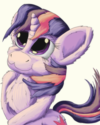 Size: 1954x2441 | Tagged: safe, artist:firefanatic, imported from derpibooru, twilight sparkle, pony, unicorn, :3, chest fluff, cute, fluffy, puffy cheeks, smiling