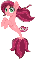 Size: 874x1500 | Tagged: safe, artist:cloudy glow, artist:cloudyglow, imported from derpibooru, gloriosa daisy, seapony (g4), female, seaponified, seapony gloriosa daisy, simple background, species swap, transparent background