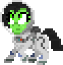 Size: 124x128 | Tagged: safe, artist:enragement filly, imported from derpibooru, oc, oc:filly anon, pony, astronaut, female, filly, pixel art, spacesuit