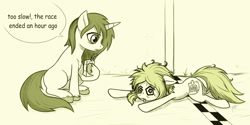 Size: 1200x600 | Tagged: safe, artist:zetamad, imported from derpibooru, oc, oc:lemon sketch, earth pony, pony, unicorn