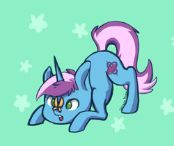 Size: 2376x2000 | Tagged: safe, artist:umbramelon, imported from derpibooru, oc, oc:gyro tech, butterfly, pony, unicorn, male