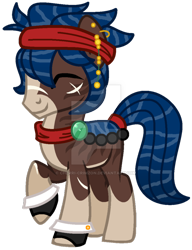 Size: 600x781 | Tagged: safe, artist:cherri-crimzon, imported from derpibooru, oc, oc only, original species, pond pony, deviantart watermark, male, obtrusive watermark, simple background, solo, stallion, transparent background, watermark