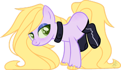 Size: 1024x591 | Tagged: safe, artist:daydreamprince, imported from derpibooru, oc, oc only, oc:foxtrot (ice1517), earth pony, pony, bedroom eyes, blank flank, clothes, collar, colored sclera, eyeshadow, femboy, freckles, heart eyes, latex, latex socks, makeup, male, rearing, simple background, socks, solo, stallion, transparent background, unshorn fetlocks, wingding eyes