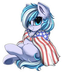 Size: 836x1024 | Tagged: safe, artist:pridark, deleted from derpibooru, edit, editor:gamedevanon, imported from derpibooru, oc, oc only, oc:contrail skies, pegasus, pony, american flag, commission, female, flag, mare, pegasus oc, simple background, smiling, solo, transparent background