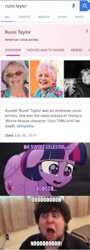 Size: 326x909 | Tagged: safe, deleted from derpibooru, imported from derpibooru, twilight sparkle, alicorn, human, my little pony: the movie, caption, crying, death, image macro, irl, irl human, jontron, meme, obligatory pony, photo, russi taylor, text, twilight sparkle (alicorn)