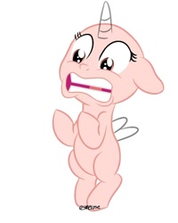 Size: 612x765 | Tagged: safe, imported from derpibooru, alicorn, pony, base, female, hairless, simple background, solo, white background