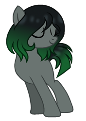 Size: 400x565 | Tagged: safe, artist:t-aroutachiikun, imported from derpibooru, oc, oc only, oc:sound tune, earth pony, pony, base used, eyes closed, female, mare, simple background, solo, transparent background