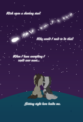 Size: 1495x2202 | Tagged: safe, artist:zacatron94, imported from derpibooru, oc, oc:blank novel, oc:captain white, pegasus, pony, unicorn, female, male, mare, night, oc x oc, shipping, shooting star, stallion, straight, whitenovel