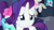 Size: 640x360 | Tagged: safe, imported from derpibooru, screencap, azure velour, dj pon-3, flashdancer, rarity, vinyl scratch, earth pony, pony, unicorn, the saddle row review, afro, crying, female, g4, happy, looking at you, mare, tears of joy