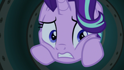 Size: 1920x1080 | Tagged: safe, imported from derpibooru, screencap, starlight glimmer, pony, unicorn, student counsel, female, mare, solo, worried