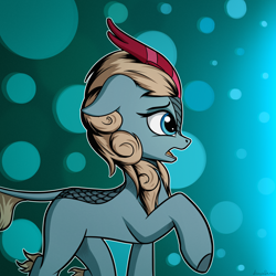 Size: 3000x3000 | Tagged: safe, artist:adagiostring, imported from derpibooru, sparkling brook, kirin, background kirin, cute, diabrookes, female, my little pony, open mouth, profile, solo