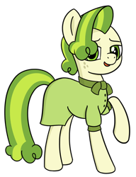 Size: 1612x2102 | Tagged: safe, artist:czu, imported from derpibooru, pistachio, earth pony, pony, clothes, crossdressing, dress, looking at you, male, simple background, solo, stallion, transparent background