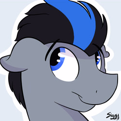Size: 5000x5000 | Tagged: safe, artist:siggyderp, imported from derpibooru, oc, oc only, pony, commission, icon, male, profile picture, signature, solo, stallion