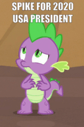 Size: 268x405 | Tagged: safe, edit, edited screencap, imported from derpibooru, screencap, spike, dragon, sweet and smoky, caption, claws, cropped, gif, image macro, male, non-animated gif, politics, solo, tail, text, winged spike, wings