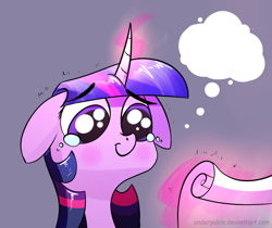 Size: 1200x1006 | Tagged: safe, artist:underpable, edit, imported from derpibooru, twilight sparkle, pony, female, floppy ears, scroll, solo, template