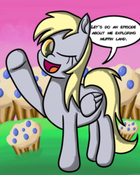 Size: 2400x3000 | Tagged: safe, artist:saburodaimando, imported from derpibooru, derpy hooves, food, muffin, muffin land, newbie artist training grounds