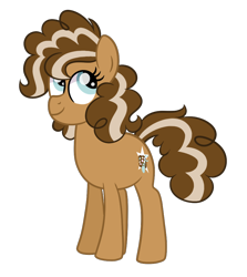 Size: 854x958 | Tagged: safe, artist:ashidaii, imported from derpibooru, oc, oc only, oc:rocky road, earth pony, pony, female, mare, offspring, parent:cheese sandwich, parent:pinkie pie, parents:cheesepie, simple background, solo, transparent background