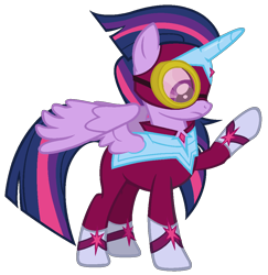 Size: 973x1000 | Tagged: safe, artist:j-pinkie, imported from derpibooru, masked matter-horn, twilight sparkle, alicorn, pony, power ponies (episode), clothes, female, mare, power ponies, simple background, solo, superhero, transparent background, twilight sparkle (alicorn), vector