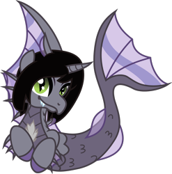 Size: 1083x1094 | Tagged: safe, artist:appledew, artist:lightningbolt, derpibooru exclusive, imported from derpibooru, pony, siren, .svg available, curved horn, fangs, fins, fish tail, happy, horn, kellin quinn, looking at you, male, ponified, scales, show accurate, simple background, sleeping with sirens, slit eyes, slit pupils, solo, svg, transparent background, vector, vector trace