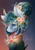 Size: 954x1364 | Tagged: safe, artist:clarichi, imported from derpibooru, oc, oc only, oc:silent love, pony, unicorn, bust, female, flower, flower in hair, jewelry, mare, portrait, solo