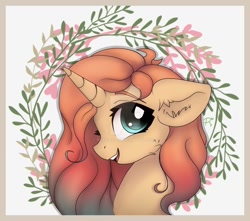 Size: 952x840 | Tagged: safe, artist:radioaxi, artist:reterica, imported from derpibooru, oc, pony, unicorn, bust, simple background, solo, white background