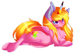 Size: 1273x893 | Tagged: safe, artist:miniaru, imported from derpibooru, oc, oc:crystalstar, alicorn, pony, alicorn oc, female, mare, simple background, solo, transparent background