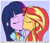 Size: 2527x2167 | Tagged: safe, artist:eagc7, imported from derpibooru, sunset shimmer, twilight sparkle, human, equestria girls, clothes, duo, eyes closed, female, kiss on the lips, kissing, ko-fi, lavender background, lesbian, patreon, shipping, simple background, sunsetsparkle, twilight sparkle (alicorn)