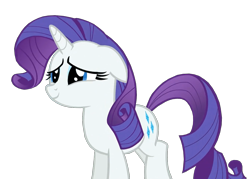 Size: 1359x975 | Tagged: safe, edit, edited screencap, imported from derpibooru, screencap, rarity, pony, unicorn, made in manehattan, affection, background removed, cute, female, floppy ears, raribetes, simple background, smiling, solo, transparent background