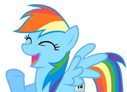 Size: 1492x1079 | Tagged: safe, edit, edited screencap, imported from derpibooru, screencap, rainbow dash, pegasus, pony, sonic rainboom (episode), background removed, eyes closed, female, happy, open mouth, proud, simple background, smiling, solo, transparent background