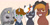 Size: 2002x1000 | Tagged: safe, artist:jellymaggot, imported from derpibooru, oc, oc:calamity, oc:littlepip, oc:steelhooves, oc:velvet remedy, earth pony, pegasus, pony, unicorn, fallout equestria, armor, clothes, cowboy hat, dashite, fanfic, fanfic art, female, grin, hat, horn, jumpsuit, male, mare, me and the boys, meme, power armor, simple background, smiling, stallion, steel ranger, vault suit