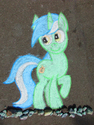 Size: 3018x4024 | Tagged: safe, artist:malte279, imported from derpibooru, lyra heartstrings, pony, chalk drawing, traditional art