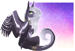 Size: 1195x814 | Tagged: safe, artist:lunawolf28, artist:luuny-luna, imported from derpibooru, oc, oc only, pegasus, pony, colored wings, female, mare, multicolored wings, solo, wings