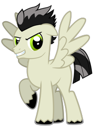 Size: 788x1014 | Tagged: safe, artist:no1cool, artist:pony-o bros., imported from derpibooru, oc, oc only, oc:joey-o, pegasus, pony, looking at you, male, ponified, smiling, solo, spread wings, stallion, vector, wings