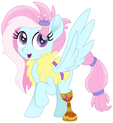 Size: 1388x1500 | Tagged: safe, artist:cloudy glow, artist:cloudyglow, imported from derpibooru, kerfuffle, pony, rainbow roadtrip, amputee, female, mare, prosthetic leg, prosthetic limb, prosthetics, simple background, smiling, solo, transparent background, vector