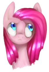 Size: 341x505 | Tagged: safe, artist:vikuskaal, imported from derpibooru, pinkie pie, earth pony, pony, female, grumpy, mare, pinkamena diane pie, simple background, solo, white background