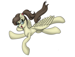 Size: 3200x2400 | Tagged: safe, artist:quick silver, imported from derpibooru, oc, oc:arta, oc:arta factia, pegasus, pony, female, flying, glasses, mare, pegasus oc, ponytail, simple background, transparent background