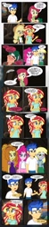 Size: 419x1905 | Tagged: safe, artist:paulysentry, deleted from derpibooru, imported from derpibooru, adagio dazzle, apple bloom, applejack, derpy hooves, flash sentry, pinkie pie, sunset shimmer, timber spruce, comic:the walking dead, equestria girls, clothes, female, male