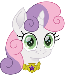 Size: 1302x1500 | Tagged: safe, artist:cloudy glow, artist:cloudyglow, imported from derpibooru, sweetie belle, pony, unicorn, element of magic, female, looking at you, movie accurate, simple background, smiling, transparent background