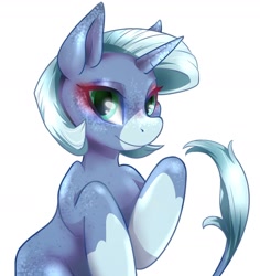 Size: 1734x1837 | Tagged: safe, artist:moondrop, imported from derpibooru, oc, oc only, oc:drip moondrop, pony, unicorn, coat markings, female, mare, simple background, socks (coat marking), socks (coat markings), solo, white background