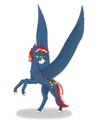 Size: 4800x6000 | Tagged: safe, artist:eclectriskele, imported from derpibooru, oc, oc only, oc:lightning glider, pegasus, pony, colored hooves, ponysona, simple background, solo, transparent background