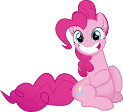 Size: 3310x3014 | Tagged: safe, artist:tgut, artist:tummygut, imported from derpibooru, pinkie pie, pony, a trivial pursuit, adorafatty, chubbie pie, chubby, cute, fat, female, grin, pinkie being pinkie, pudgy pie, smiling, stuffed