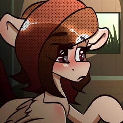 Size: 1024x1024 | Tagged: safe, artist:crimmharmony, imported from derpibooru, oc, oc only, oc:crimm harmony, pegasus, pony, solo