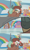 Size: 1356x2284 | Tagged: safe, imported from derpibooru, screencap, rainbow dash, smolder, yona, pony, yak, 2 4 6 greaaat, ball, blindfold, blindfolded, bow, bucket, cloven hooves, coach rainbow dash, door, female, gym, hair bow, hat, monkey swings, one eye covered, peeking, peeping, rainbow, surprised