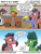 Size: 1350x1799 | Tagged: safe, artist:pony-berserker, imported from derpibooru, oc, oc:anvil breaker, oc:final drive, oc:lead balloon, oc:longhaul, oc:southern comfort, earth pony, pony, unicorn, bandage, cart, cast, comic, crying, glasses, hat, injured, sad, speech bubble, square, square wheels