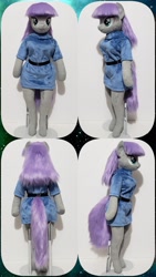 Size: 2048x3642 | Tagged: safe, artist:bananabeans, imported from derpibooru, maud pie, anthro, earth pony, unguligrade anthro, anthro plushie, arm hooves, clothes, doll, female, for sale, mare, plushie, toy