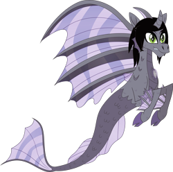 Size: 2750x2732 | Tagged: safe, artist:lightningbolt, derpibooru exclusive, imported from derpibooru, pony, siren, .svg available, cloven hooves, colored pupils, curved horn, fangs, fins, fish tail, floating, happy, horn, kellin quinn, male, movie accurate, ponified, scales, simple background, sleeping with sirens, slit eyes, slit pupils, smiling, solo, svg, transparent background, vector