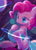 Size: 1850x2600 | Tagged: safe, artist:leafywind, imported from derpibooru, pinkie pie, earth pony, pony, cute, diapinkes, female, macro, planet, planetary ring, pony bigger than a planet, shooting star, solo, space, stars