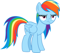 Size: 8427x7521 | Tagged: safe, artist:vvolllovv, imported from derpibooru, rainbow dash, pegasus, pony, female, mare, rainbow dash is not amused, solo, unamused, vector, wings