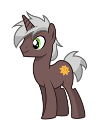 Size: 2600x3200 | Tagged: safe, artist:pizzamovies, imported from derpibooru, oc, oc only, oc:solar drift, pony, unicorn, male, simple background, smiling, solo, stallion, transparent background