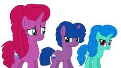 Size: 1920x1080 | Tagged: safe, artist:徐詩珮, imported from derpibooru, oc, oc:betty pop, oc:spring legrt, oc:storm lightning, pony, unicorn, my little pony: the movie, base used, female, half-siblings, magical lesbian spawn, mare, next generation, offspring, parent:glitter drops, parent:spring rain, parent:tempest shadow, parents:glittershadow, parents:springdrops, parents:springshadow, parents:springshadowdrops, siblings, simple background, sisters, transparent background